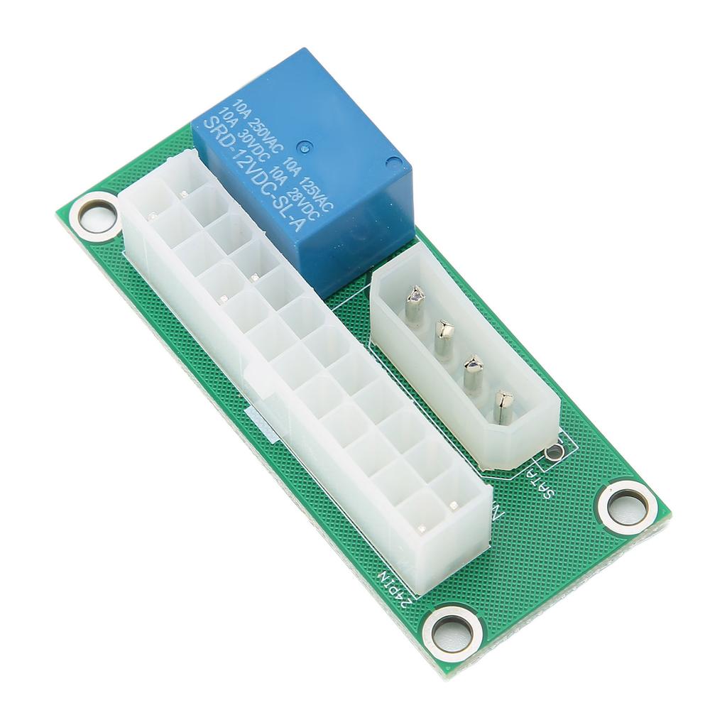 Multiple Power Supply Adapter ATX Power Synchronization 24Pin Dual Power Startup Board for Power Supply Graphics Card