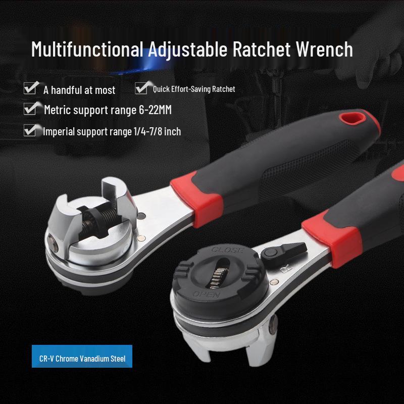 Uniwersalny Regulowany Wielofunkcyjny Zestaw Kluczy Grzechotkowych