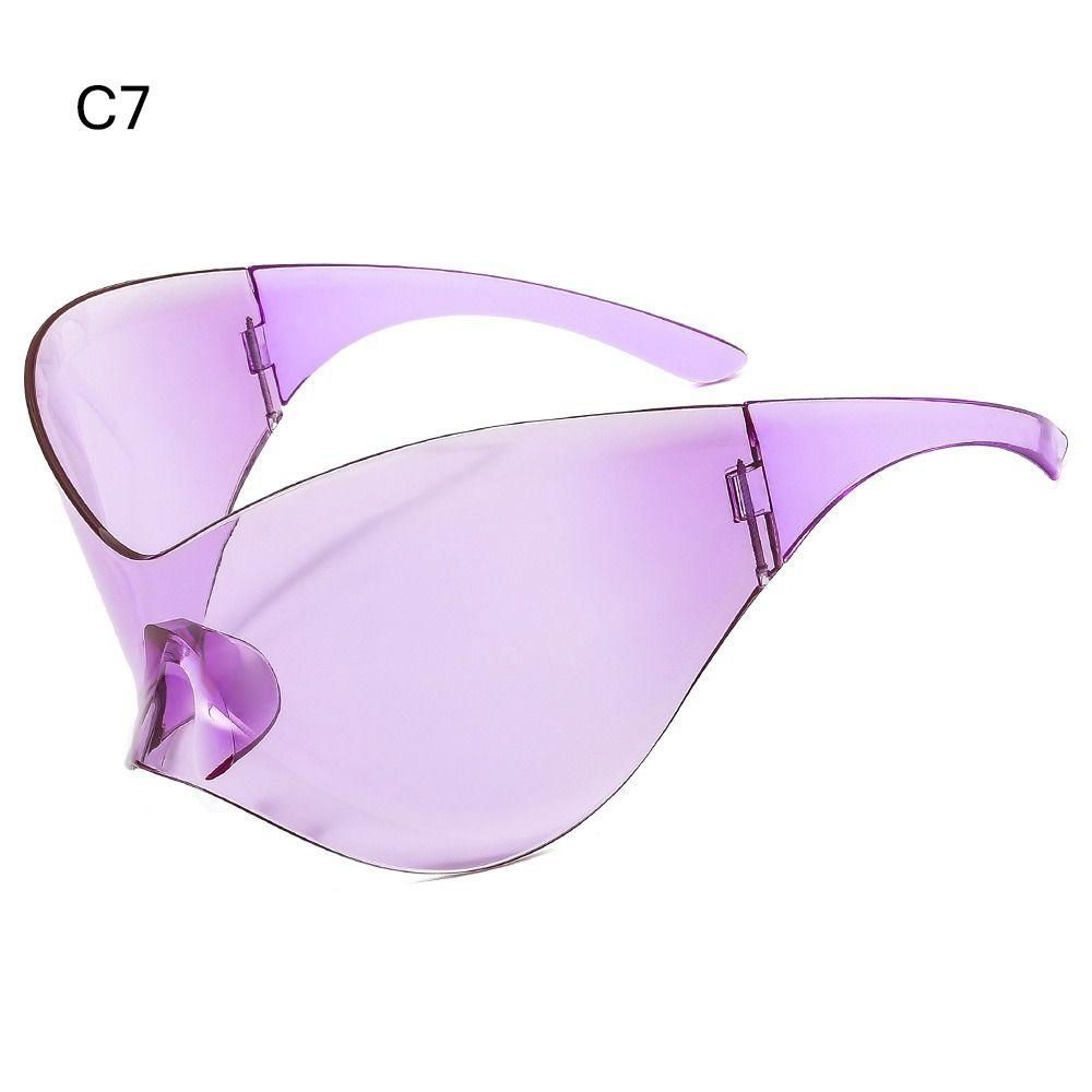 Fashion Sports Sun Glasses Oversized Punk Futuristic Sunglasses Shades for Men Women Y2K Sunglasses Wrap Around