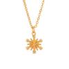 Elegant Gold Snowflake Necklace for Women - Unique Clavicle Chain, Light Luxury Design