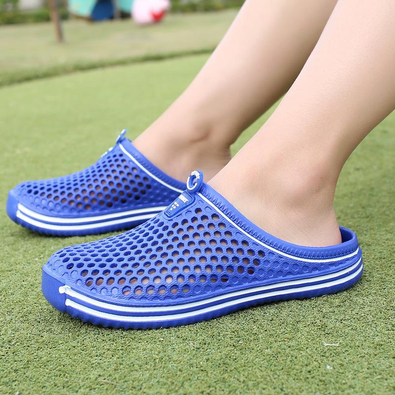 

One shoe and two sandals 2025 new Korean version casual couple summer flat mother casual slippers outside sandals 36 белый