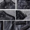 Genuine Leather Biker Motorcycle Business Cowhide Leather Winter Sheepskin Lambskin Leather Size [NBLL] Men's Jacket, Jacket, Coat, Jacket, Coat,
