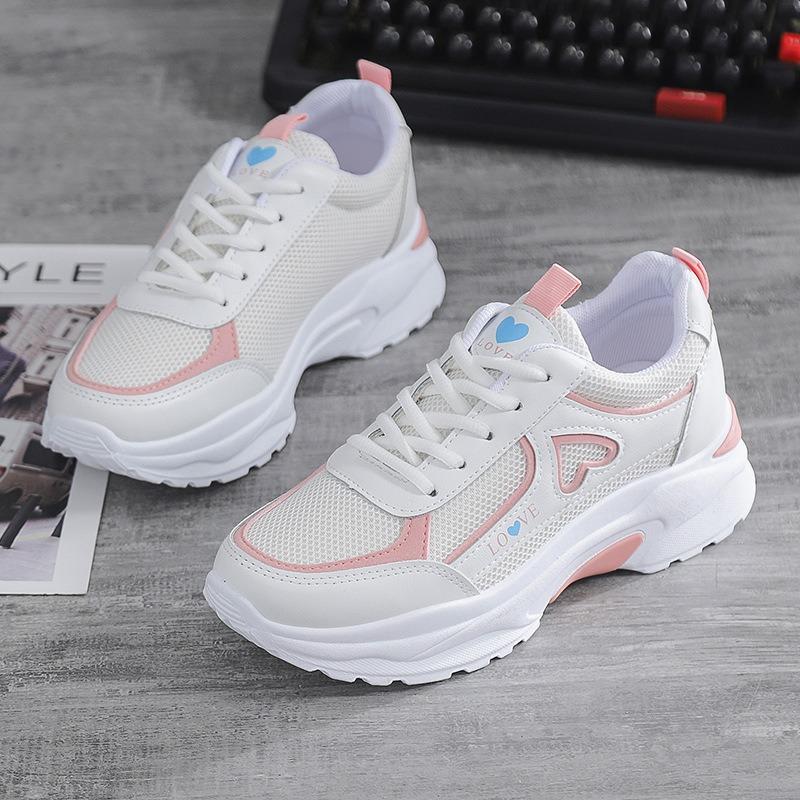 High Quality Women Platform Sneakers Chunky Woman Casual Dad Shoes Basket Female Fashion Sport Mesh Lace Up Shoes