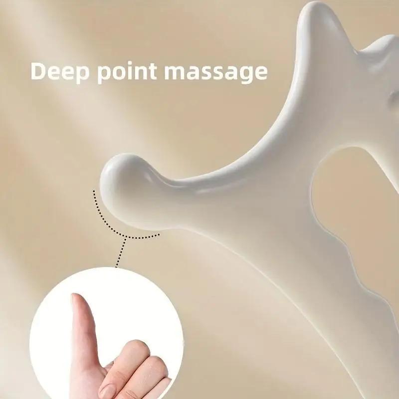 Ergonomisches Vielseitiges Handheld Gua Sha Brett für Gesicht & Körper - Nicht-Keramik, Gua Sha Massage Werkzeug, Entspannungs- und Schönheitsmassagegerät