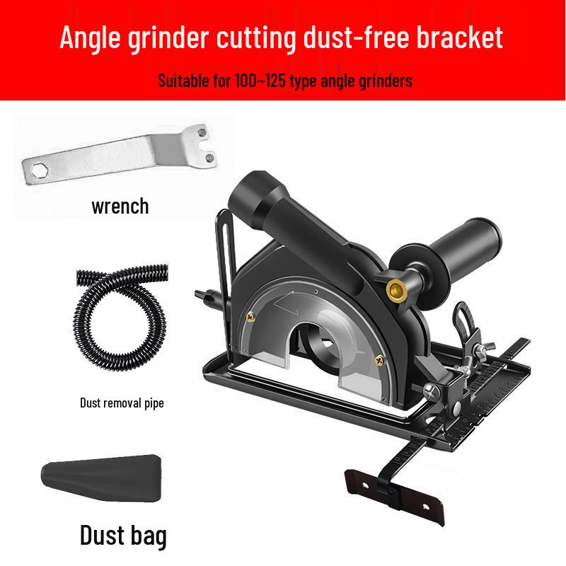 Electric Saw Slotting Base & Dust Cover for Angle Grinder Modification