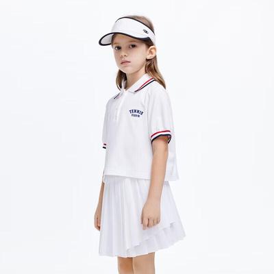 Little MO&Co. Girls' Cooling Quick-Dry Tennis Style Polo Shirt
