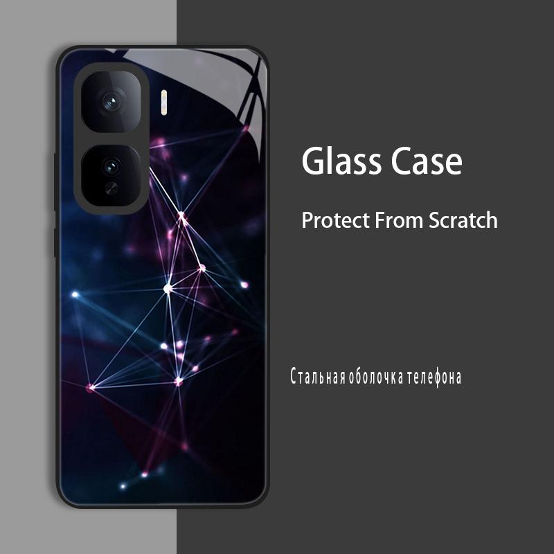 For Vivo IQOO Neo 10 Pro Neo10 Case Cover Tempered Glass Case Hard CoqueBumper For iQOO Z9 Turbo Z9S Pro Z9X Protect Case
