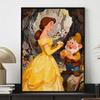 Disney 5D Diamond Painting Kit Belle and Grumpy Home or Office Home Decor Art Diamond Painting Kit with Rhinestone Gem Art for Adults and Kids