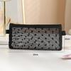 Heart Mesh Portable Cosmetic Bag - Elegant and Simple Design