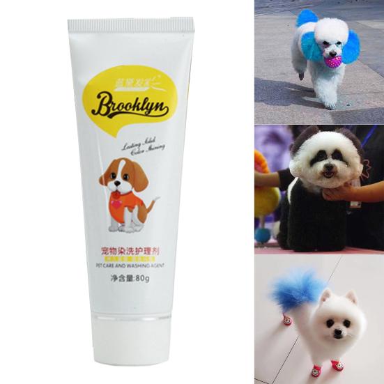 Dog Hair Dye Cream Bichon Cat Pet Dyeing Agent Ointment Grooming Beauty Supplies