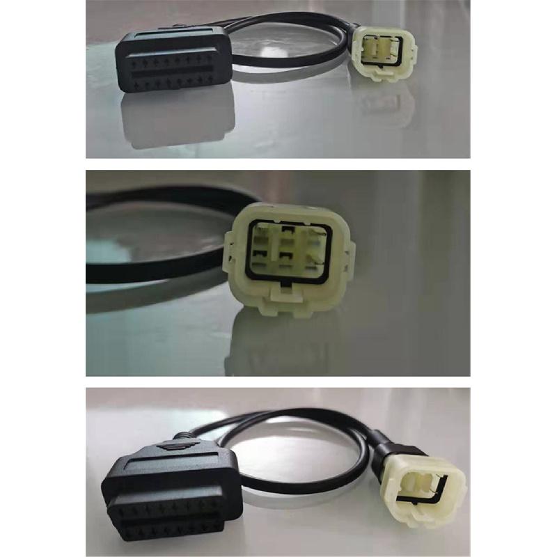 6 Pin to 16 Pin OBD2 Female Adapter Cable for Duke/RC Motorbike CAN BUS ECU