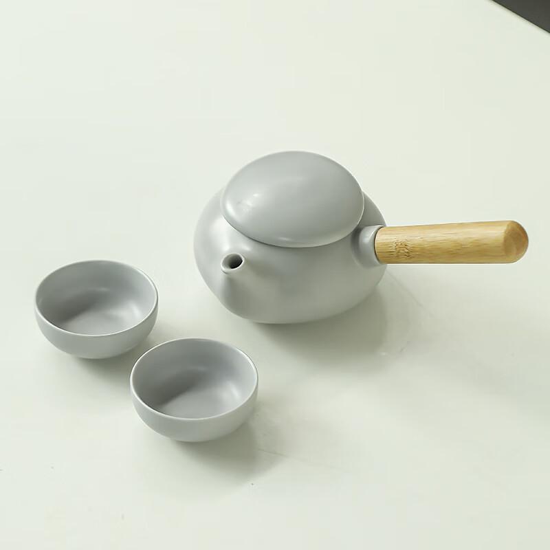 Modern Minimalist Side Handle Ceramic Tea Set