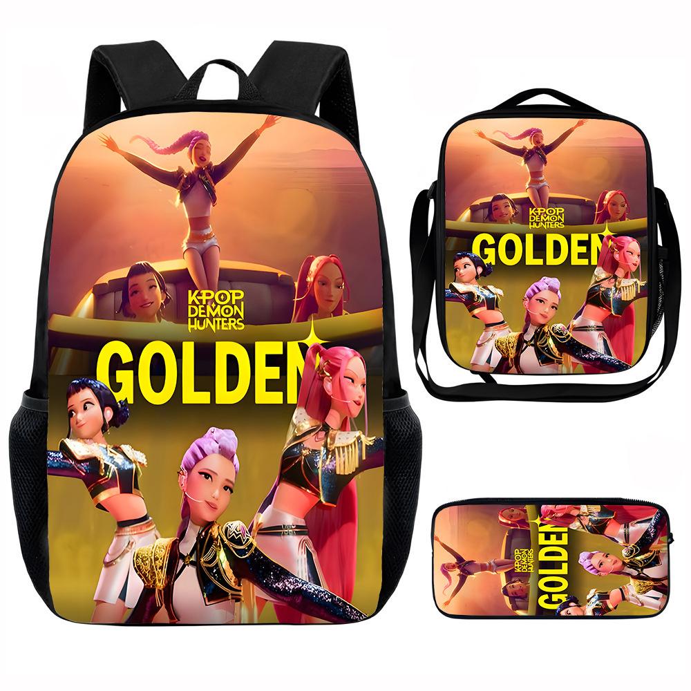 K-Pop Hunter Magic Girls New Children's Backpack DIY Customizable Unisex Student Bag Kindergarten Double Shoulder Cute Cartoon