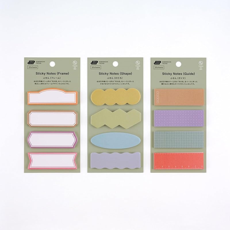 Hobonichi Techo TSUKI No IRO/Sticky Notes (Shape) Planner Accessories