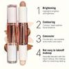 Stick contour à double extrémité pour le contour du nez, l'ombrage, la mise en valeur et l'amélioration du maquillage