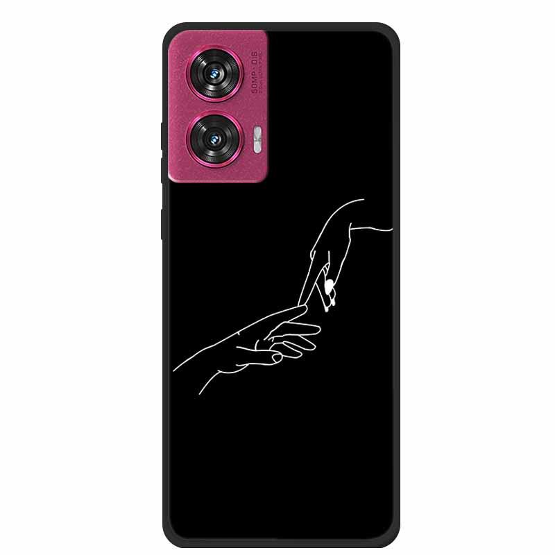 MOTO EDGE 50 Fusion Simple Letter TPU Soft Case: Personalized Color Design