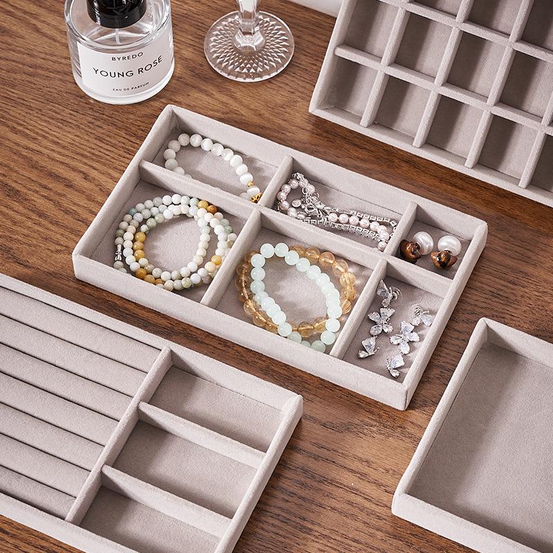Velvet Jewelry Display Tray for Rings & Bracelets - Organizer & Storage Solution