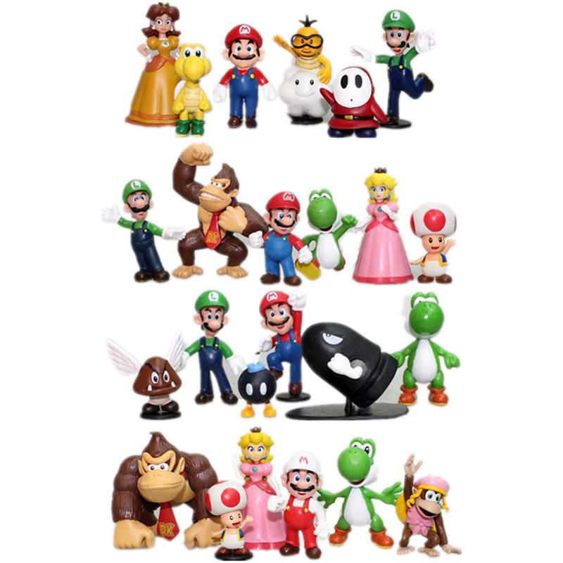 6 Super Mario hand Super Mario Mario boxed doll ornaments boy gift