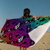 V-Volcom LOGO Coperta alla Moda in Microfibra Asciugatura Rapida Teli da Spiaggia Stampa Oversize Super Assorbente Coperta Telo Piscina