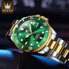 OLEVS 6650 Reloj para Hombre Clásico Original Automático Mecánico Para Hombre Escala de Circonita Resistente al Agua Luminoso Acero Inoxidable Reloj