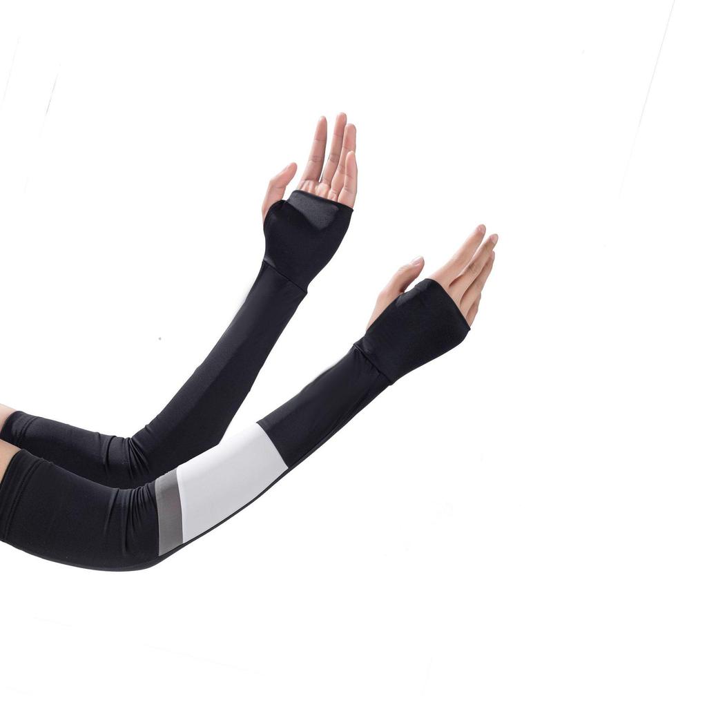 Ice Silk Sun Protection Arm Sleeves for Women - UV-Resistant, Breathable, and Cooling for Outdoor Cycling