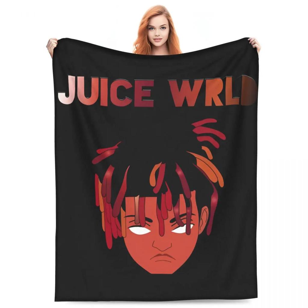 Juice Music Wrld Fuzzy Blankets The Party Never Ends  Funny Throw Blanket for Sofa Bedding Lounge 200x150cm