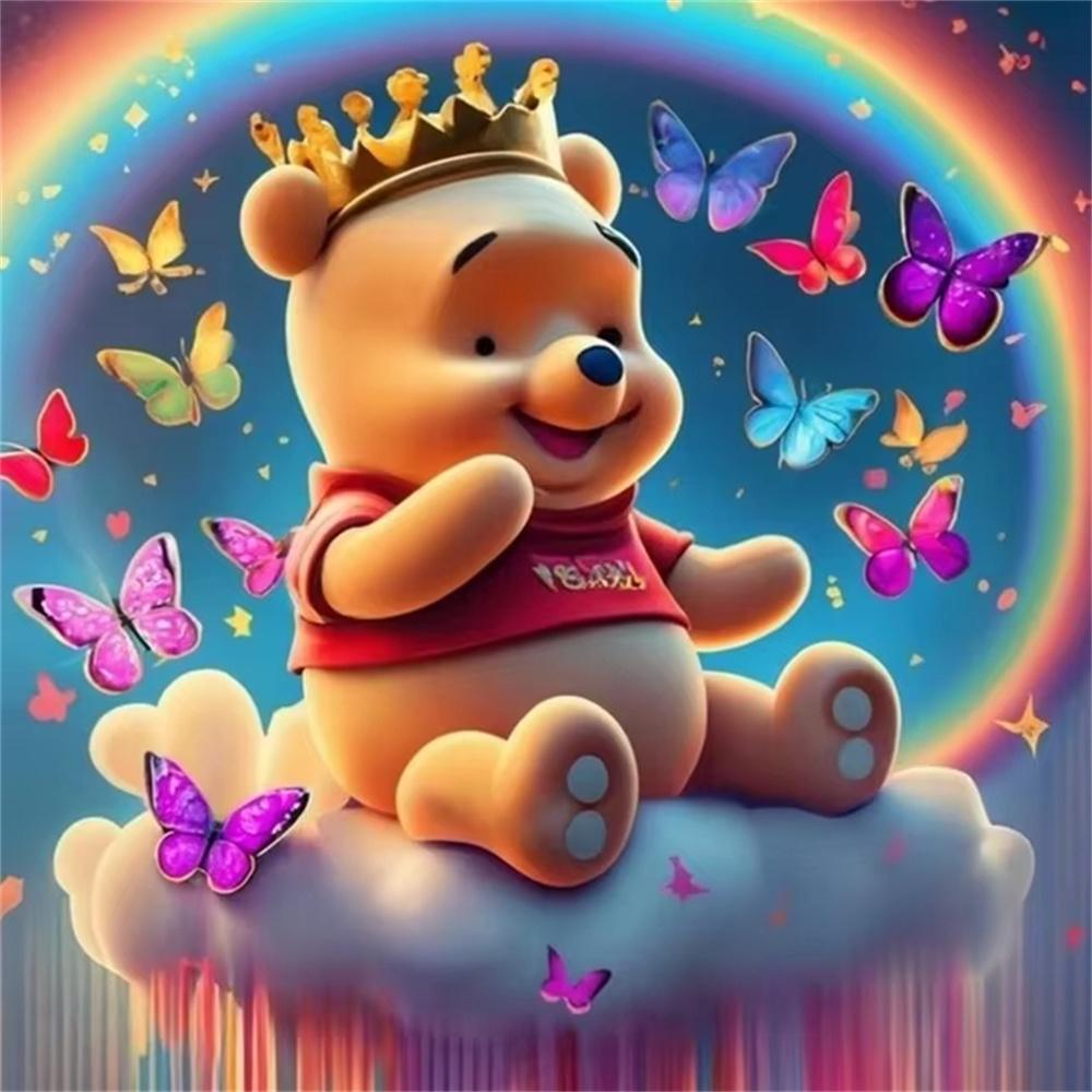 Disney Winnie The Pooh 5D Diamond Painting Full of Diamonds Handmade DIY Cartoon Decorative Painting Diamond Sticker Kit
