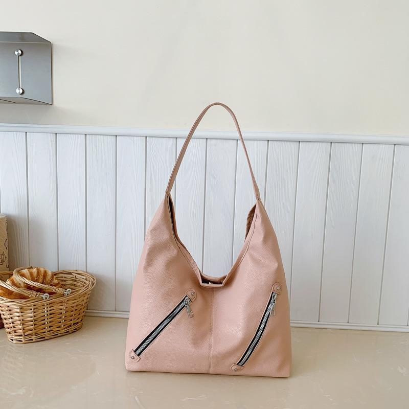 Bag Korean Lazy Wind Underarm Bag 2025 New Large Capacity Tote Bag Wide Shoulder Strap Single Shoulder Casual Backpack