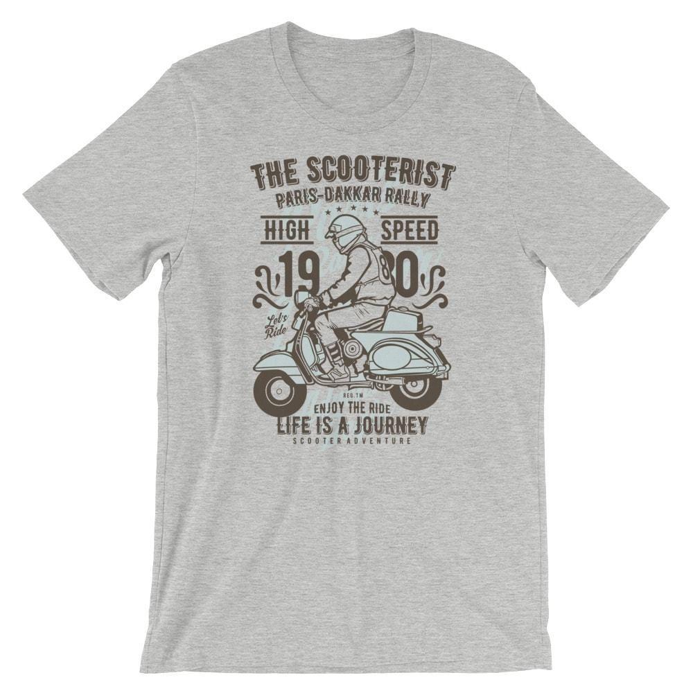

The Scooterist-1980 T-Shirt. Scooter Rally 100% Cotton Premium Tee NEW S