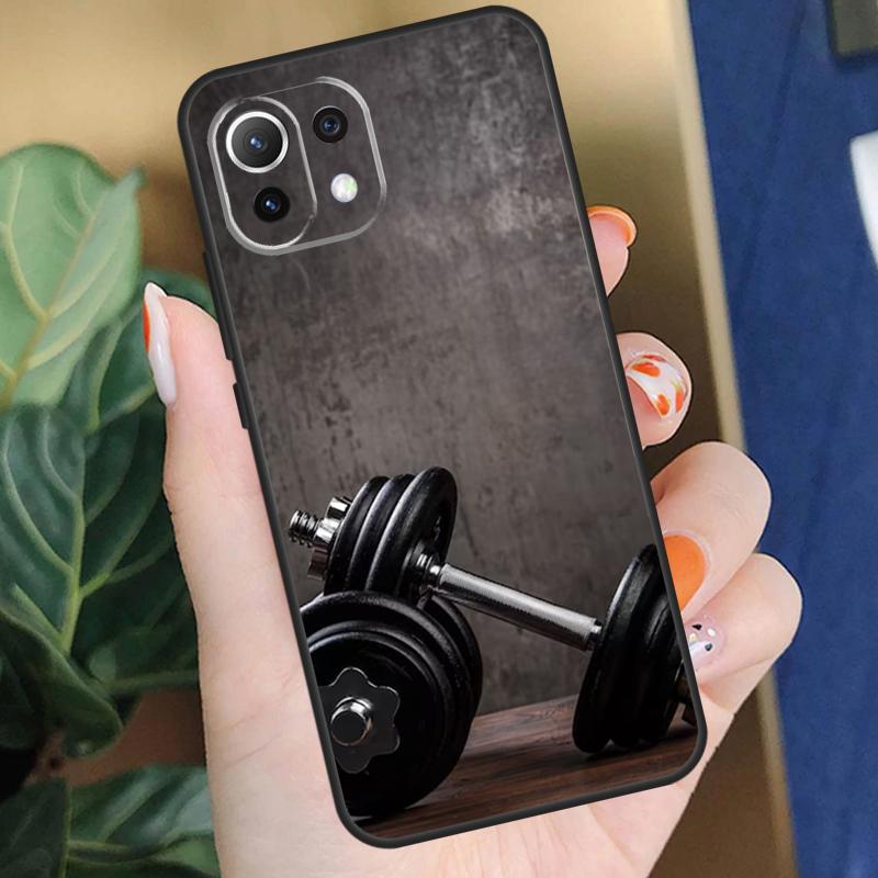 Bodybuilding Gym Fitness Case For Xiaomi 15 14 Ultra 13T 14T 15T Pro 17 Pro Max POCO F8 F7 F5 F6 X5 X6 X7 Pro Coque