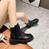 Martin velvet boots women's new British autumn and winter platform height 2025 boots short boots student single boots