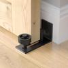8-in-1 Barn Door Hardware Kit, Anti-Sway Floor Guide and Top Mount Track, Sliding Door Accessories with Floor Guide