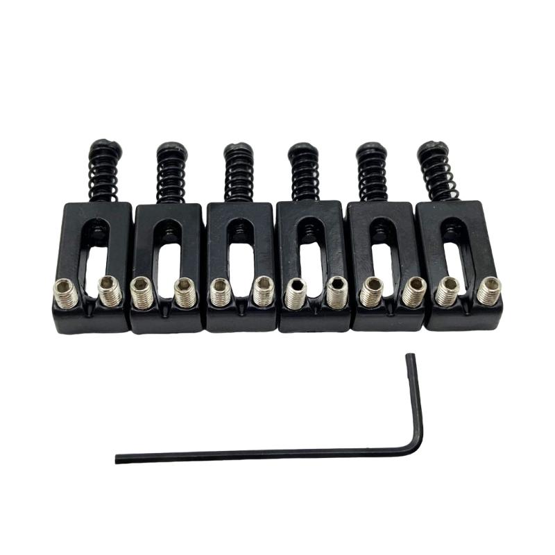 

Электрическая гитарная бриджевая седла профессионального качества с установкой без инструментов и конструкцией из превосходного сплава чёрный