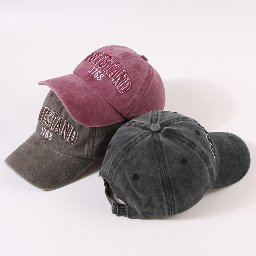 Washed Denim Old Baseball Hat Men's Retro Fashion American Gray Sun Protection Baseball Hat Summer Women