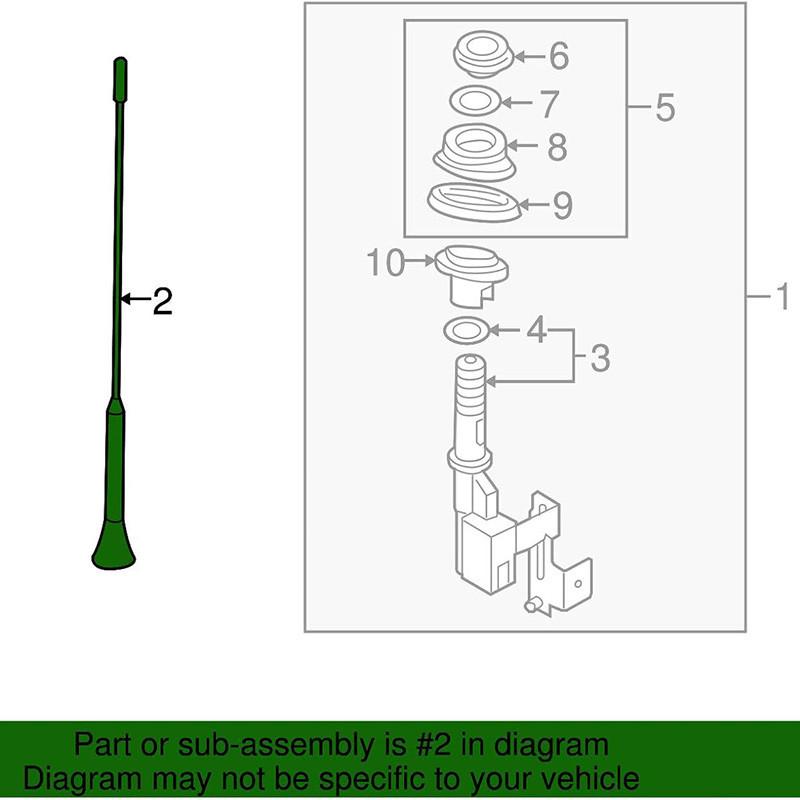 1pcs Car AM/FM Aerial Antenna Rod Fit For Mazda Miata 2006-2013 NF47-66-A30A