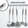 IMEEA 5-Piece Kitchen Utensil Set with Stainless Steel Spatula, Turner, Pasta Server, Ladle, and Dishwasher Safe