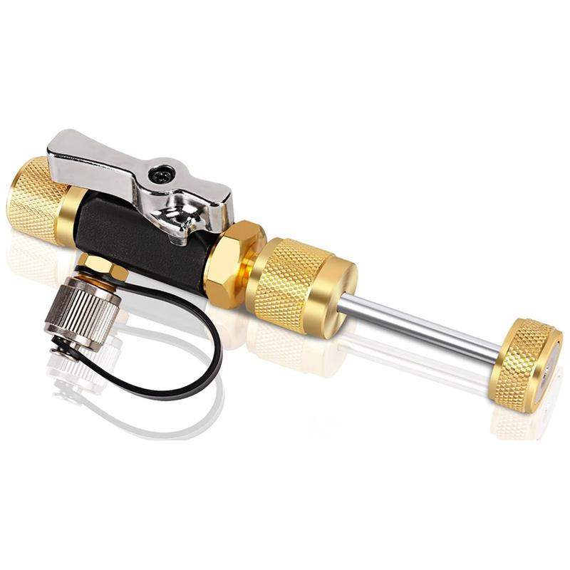 ABAB HVAC Valve Core Removal Tool, 1/4 Inch Vacuum-Rated Valve Core Removal Tool,Works with All Refrigerants,HVAC Tools