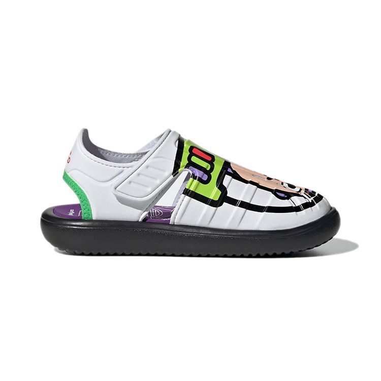 Adidas Disney X  Pixar Buzz Lightyear Comfortable Casual Sandals Kids Sandals White Black GY5440