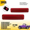 2PCS Side Light Red Rear Lens Fender for 1984 85 86-1991 Grand Jeep Wagoneer EOA