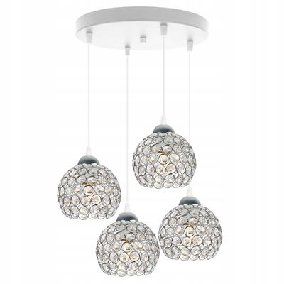 LÁMPARA COLGANTE DE Candelabro ÚNICA CROMO CRISTAL