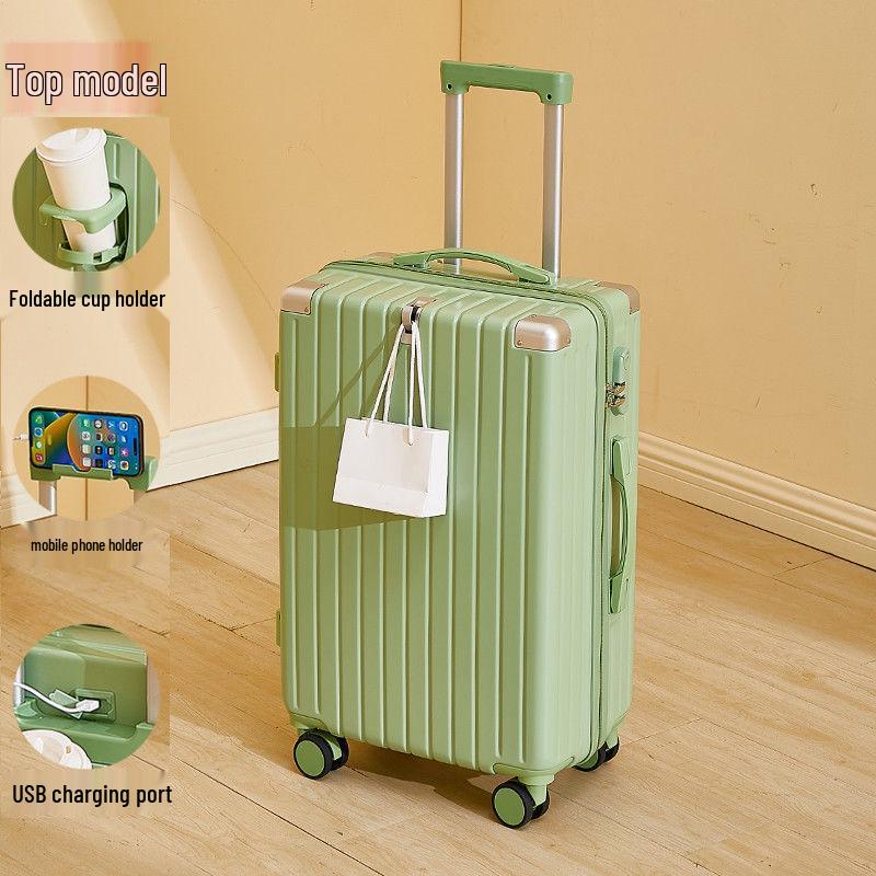 Sturdy Durable Fashionable Trolley Case: Large Capacity Suitcase with Universal Wheels & Combination Lock
