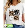 Short-Sleeve T-Shirt for Women with Printed Designs, A Basic Summer Piece for Casual Wear, Featuring A Round Neck and Machine Washable