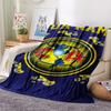1PC Custom Name Club America Patterned Flannel Blanket Suitable For All Seasons for Home Decor Warmth and Comfort Gifts Holiday Present