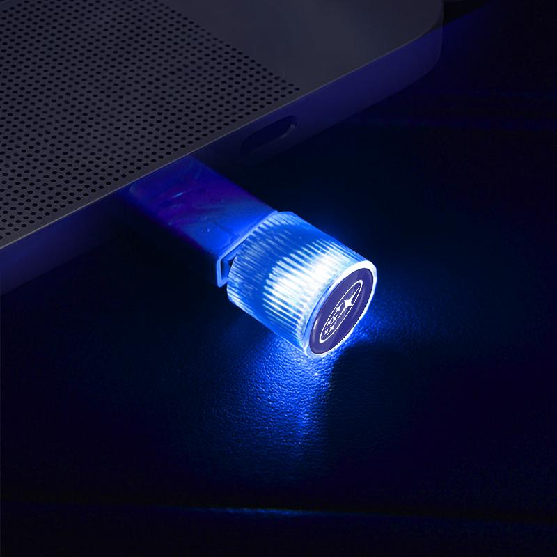 New Car Mini USB LED Ambient Light Plug Decorative Atmosphere Lamp For Subaru Impreza Legacy WRX STI BRZ Forester Ascent Levorg XV