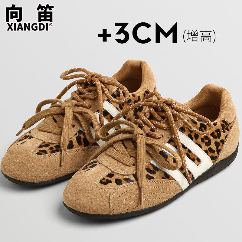Women S Vintage Cowhide German Training Sneakers Casual Racing Shoes