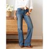 QICED Women's Fashion Casual Solid Color Print Pants & Capris