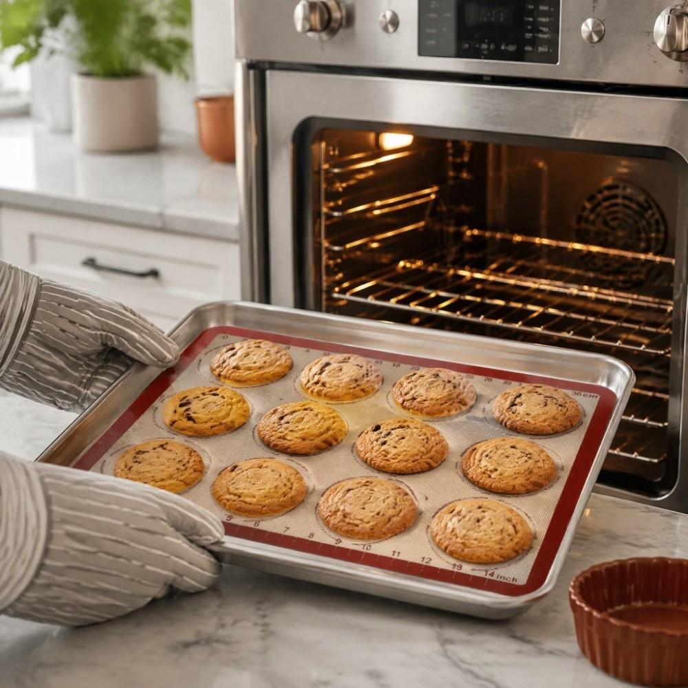 Glass Fiber Silicone Baking Mat Food Grade Silicone Oven Liner Pastry Mat for Baking Home Baking