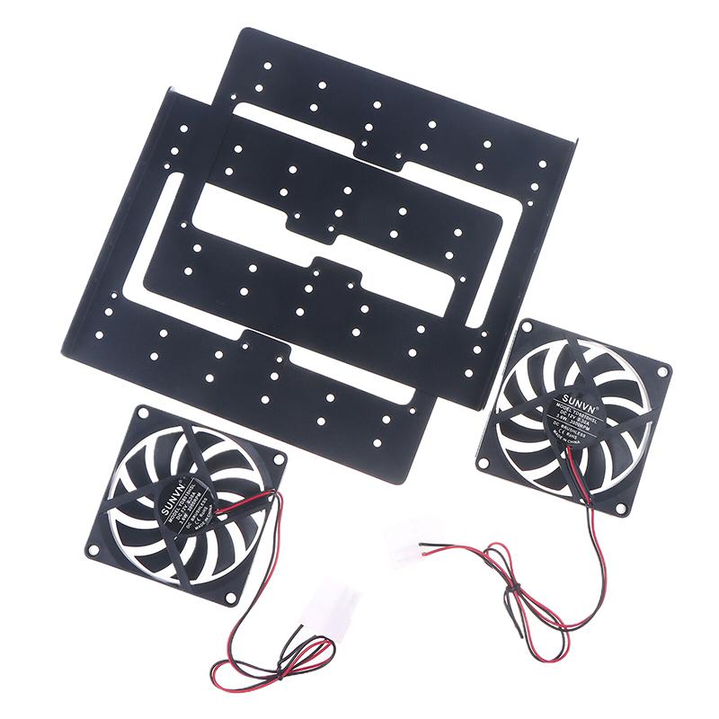 Chassis Integriertes 6F Mechanisches Festplattenhalterung Metall 6x3.5 Festplatten Übereinanderliegende Erweiterung Lüfterkühlung Für PC Gehäuse