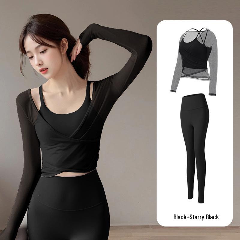 Women's Quick-Dry Long Sleeve Yoga & Pilates Set