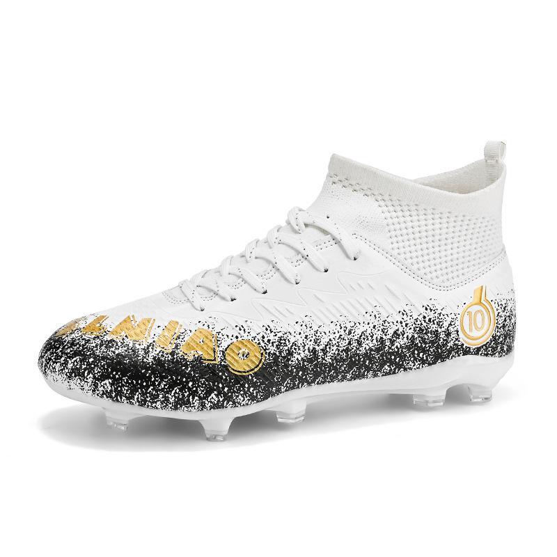 Children's Football Shoes Men's High Top Adult Student Professional Game Training Long Nails Broken Nails Sneakers